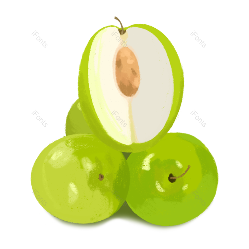 水果图片,绿色元素,新鲜PNG,免抠素材